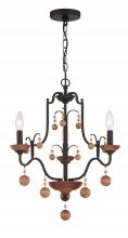 Minka-Lavery 2663-723 - COLONIAL CHARM - 3 LIGHT CHANDELIER