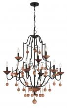 Minka-Lavery 2669-723 - COLONIAL CHARM - 9 LIGHT TWO TIER CHANDELIER