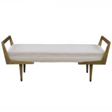 Uttermost 23592 - Uttermost Waylon Bench, Ivory