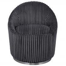 Uttermost 23599 - Uttermost Crue Swivel Chair, Gunmetal