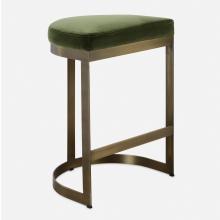 Uttermost 23869 - Uttermost Ivanna Counter Stool, Brass - Moss
