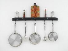 Hi-Lite MFG Co. H-40-34Y-B-BK01/A-SIL - POT RACK COLLECTION