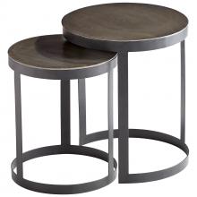 Cyan Designs 10734 - Monocroma Side Table Silver And Black