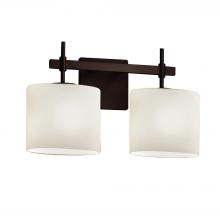 Justice Design Group FSN-8412-30-OPAL-DBRZ-LED2-1400 - Union 2-Light LED Bath Bar