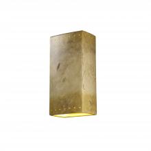 Justice Design Group CER-1185W-TRAG-LED2-2000 - Really Big Rectangle w/ Perfs - Open Top & Bottom (Outdoor) - LED