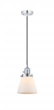 Innovations Lighting 201CSW-PC-G61 - Cone - 1 Light - 6 inch - Polished Chrome - Cord hung - Mini Pendant