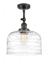 Innovations Lighting 201F-OB-G713-L - Bell - 1 Light - 12 inch - Oil Rubbed Bronze - Adjustable Semi-Flush Mount