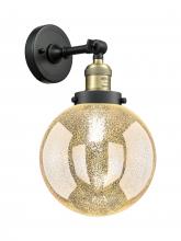 Innovations Lighting 203-BAB-G208-8 - Beacon - 1 Light - 8 inch - Black Antique Brass - Adjustable Sconce