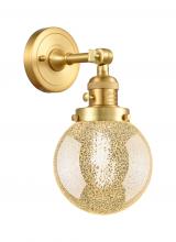 Innovations Lighting 203SW-SG-G208-6 - Beacon - 1 Light - 6 inch - Satin Gold - Adjustable Sconce
