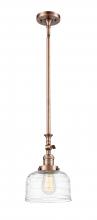 Innovations Lighting 206-AC-G713 - Bell - 1 Light - 8 inch - Antique Copper - Stem Hung - Adjustable Mini Pendant