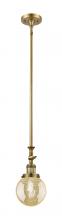 Innovations Lighting 206-BB-G208-6 - Beacon - 1 Light - 6 inch - Brushed Brass - Stem Hung - Adjustable Mini Pendant