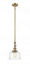 Innovations Lighting 206-BB-G713 - Bell - 1 Light - 8 inch - Brushed Brass - Stem Hung - Adjustable Mini Pendant