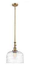 Innovations Lighting 206-BB-G713-L - Bell - 1 Light - 12 inch - Brushed Brass - Stem Hung - Adjustable Mini Pendant