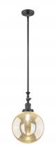 Innovations Lighting 206-OB-G208-10 - Beacon - 1 Light - 10 inch - Oil Rubbed Bronze - Stem Hung - Adjustable Mini Pendant