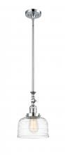 Innovations Lighting 206-PC-G713 - Bell - 1 Light - 8 inch - Polished Chrome - Stem Hung - Adjustable Mini Pendant