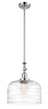 Innovations Lighting 206-PC-G713-L - Bell - 1 Light - 12 inch - Polished Chrome - Stem Hung - Adjustable Mini Pendant