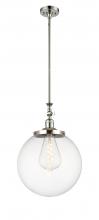 Innovations Lighting 206-PN-G202-14 - Beacon - 1 Light - 12 inch - Polished Nickel - Stem Hung - Adjustable Mini Pendant