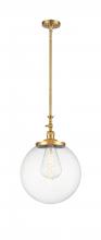 Innovations Lighting 206-SG-G202-14 - Beacon - 1 Light - 12 inch - Satin Gold - Stem Hung - Adjustable Mini Pendant