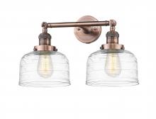 Innovations Lighting 208-AC-G713 - Bell - 2 Light - 19 inch - Antique Copper - Adjustable Bath Vanity Light