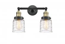 Innovations Lighting 208-BAB-G513 - Bell - 2 Light - 16 inch - Black Antique Brass - Adjustable Bath Vanity Light