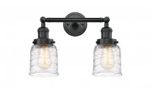 Innovations Lighting 208-BK-G513 - Bell - 2 Light - 16 inch - Matte Black - Adjustable Bath Vanity Light