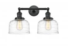 Innovations Lighting 208-BK-G713 - Bell - 2 Light - 19 inch - Matte Black - Adjustable Bath Vanity Light