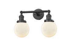 Innovations Lighting 208-OB-G201-6 - Beacon - 2 Light - 17 inch - Oil Rubbed Bronze - Adjustable Bath Vanity Light