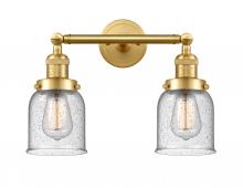 Innovations Lighting 208-SG-G54 - Bell - 2 Light - 16 inch - Satin Gold - Adjustable Bath Vanity Light