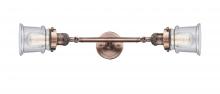 Innovations Lighting 208L-AC-G184S - Canton - 2 Light - 6 inch - Antique Copper - Adjustable Bath Vanity Light