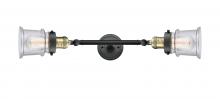 Innovations Lighting 208L-BAB-G184S - Canton - 2 Light - 6 inch - Black Antique Brass - Adjustable Bath Vanity Light