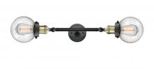 Innovations Lighting 208L-BAB-G202-6 - Beacon - 2 Light - 6 inch - Black Antique Brass - Adjustable Bath Vanity Light