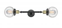 Innovations Lighting 208L-BAB-G204-6 - Beacon - 2 Light - 6 inch - Black Antique Brass - Adjustable Bath Vanity Light