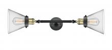 Innovations Lighting 208L-BAB-G42 - Cone - 2 Light - 8 inch - Black Antique Brass - Adjustable Bath Vanity Light