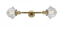 Innovations Lighting 208L-BB-G532 - Oxford - 2 Light - 8 inch - Brushed Brass - Adjustable Bath Vanity Light