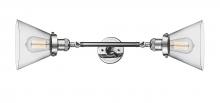 Innovations Lighting 208L-PC-G42 - Cone - 2 Light - 8 inch - Polished Chrome - Adjustable Bath Vanity Light