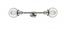 Innovations Lighting 208L-PN-G204-6 - Beacon - 2 Light - 6 inch - Polished Nickel - Adjustable Bath Vanity Light