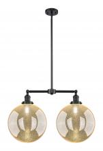 Innovations Lighting 209-OB-G208-12 - Beacon - 2 Light - 27 inch - Oil Rubbed Bronze - Stem Hung - Adjustable Island Light