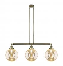Innovations Lighting 213-AB-G208-10 - Beacon - 3 Light - 42 inch - Antique Brass - Stem Hung - Adjustable Island Light