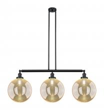 Innovations Lighting 213-BK-G208-12 - Beacon - 3 Light - 44 inch - Matte Black - Stem Hung - Adjustable Island Light