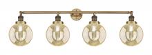 Innovations Lighting 215-BB-G208-8 - Beacon - 4 Light - 44 inch - Brushed Brass - Adjustable Bath Vanity Light