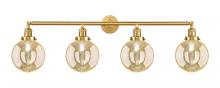 Innovations Lighting 215-SG-G208-8 - Beacon - 4 Light - 44 inch - Satin Gold - Adjustable Bath Vanity Light