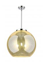 Innovations Lighting 221-3S-PC-G128-18 - Athens - 3 Light - 18 inch - Polished Chrome - Cord hung - Pendant