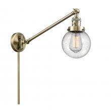 Innovations Lighting 237-AB-G204-6 - Beacon - 1 Light - 6 inch - Antique Brass -Adjustable Swing Arm