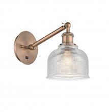 Innovations Lighting 317-1W-AC-G412 - Dayton - 1 Light - 6 inch - Antique Copper - Adjustable Sconce