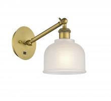 Innovations Lighting 317-1W-BB-G411 - Dayton - 1 Light - 6 inch - Brushed Brass - Adjustable Sconce