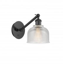 Innovations Lighting 317-1W-BK-G412 - Dayton - 1 Light - 6 inch - Matte Black - Adjustable Sconce