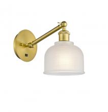 Innovations Lighting 317-1W-SG-G411 - Dayton - 1 Light - 6 inch - Satin Gold - Adjustable Sconce