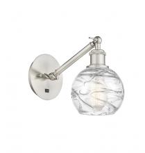 Innovations Lighting 317-1W-SN-G1213-6 - Athens Deco Swirl - 1 Light - 6 inch - Brushed Satin Nickel - Adjustable Sconce