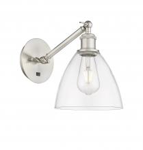 Innovations Lighting 317-1W-SN-GBD-752 - Bristol - 1 Light - 8 inch - Brushed Satin Nickel - Adjustable Sconce