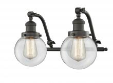 Innovations Lighting 515-2W-OB-G202-6 - Beacon - 2 Light - 16 inch - Oil Rubbed Bronze - Adjustable Bath Vanity Light